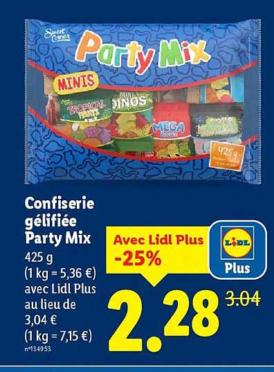 Confiserie gélifiée Party Mix