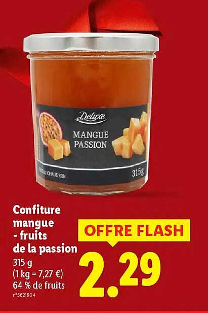 Confiture mangue - fruits de la passion