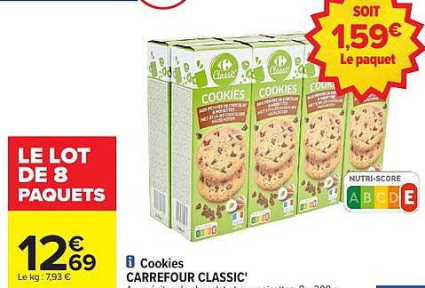 Cookies CARREFOUR CLASSIC'