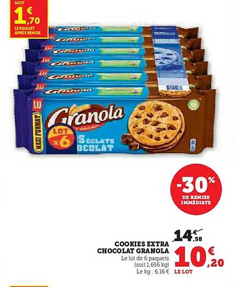 COOKIES EXTRA CHOCOLAT GRANOLA