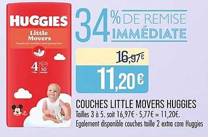COUCHES LITTLE MOVERS HUGGIES