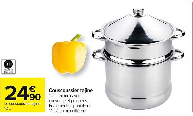 Couscoussier tajine 12 L