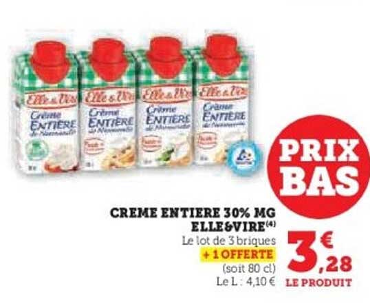 CREME ENTIERE 30% MG ELLE&VIRE