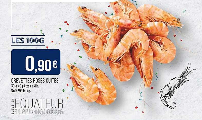 CREVETTES ROSES CUITES