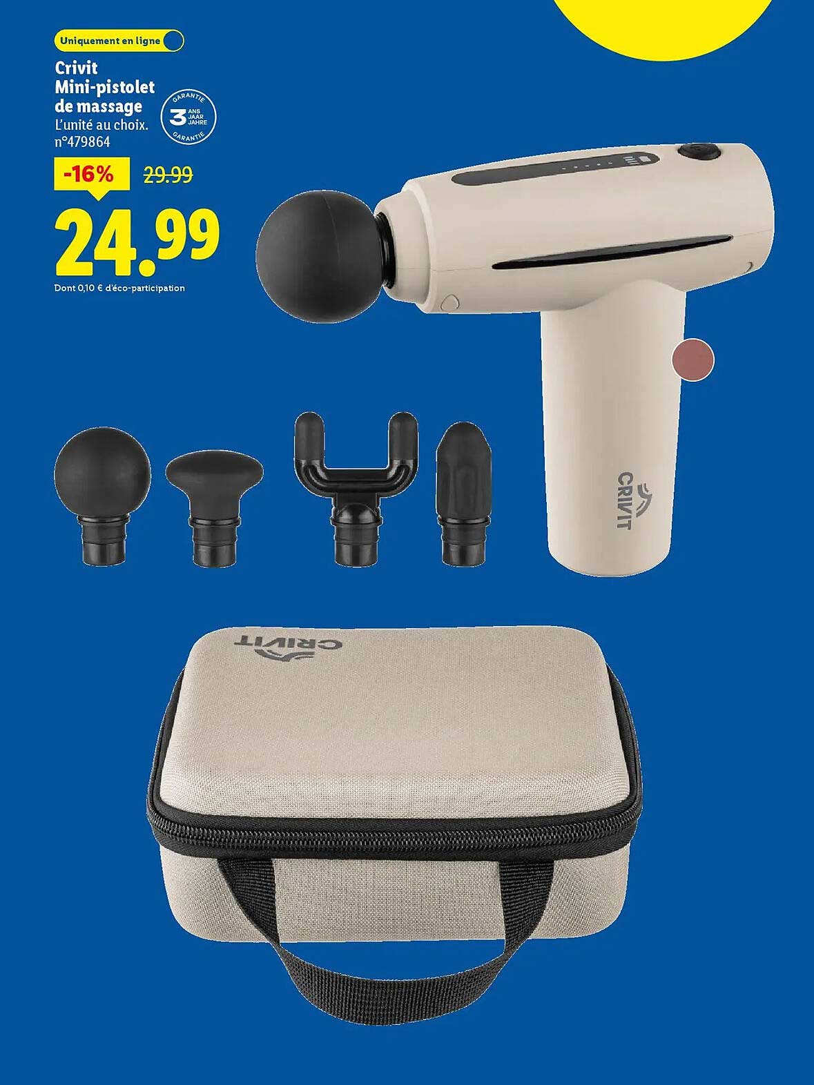 Crivit Mini-pistolet de massage