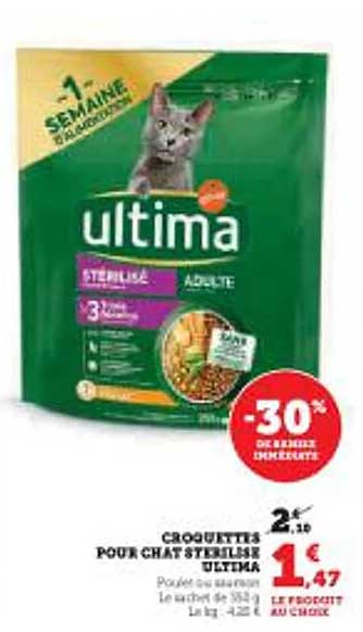CROQUETTES POUR CHAT STÉRILISÉ ULTIMA