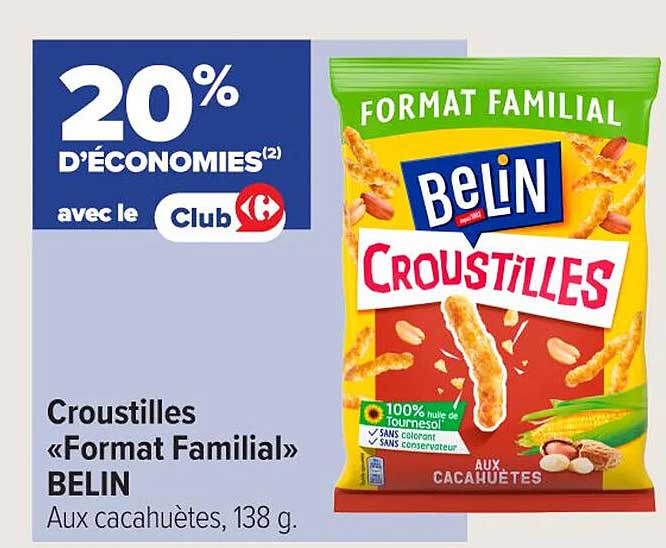 Croustilles «Format Familial» BELIN