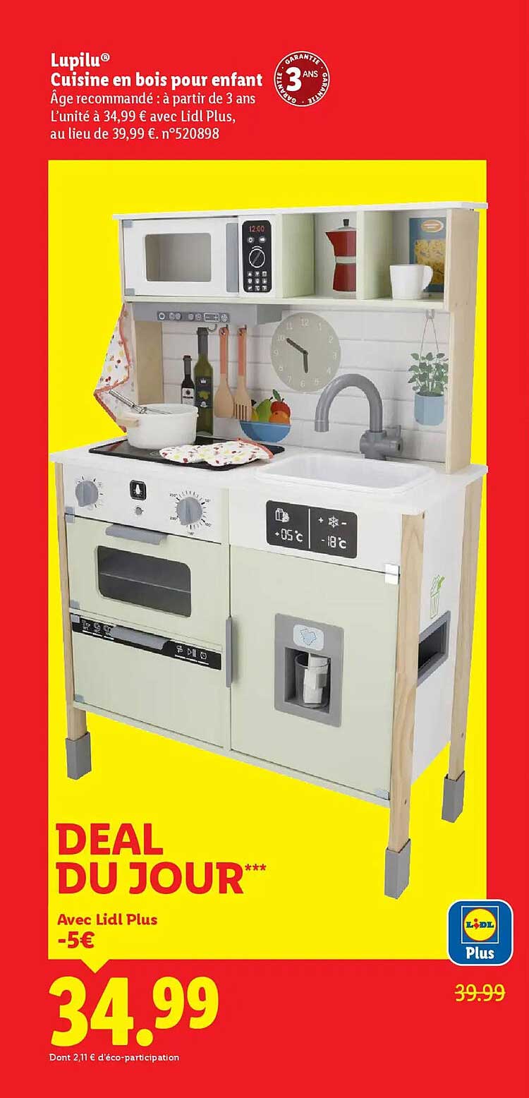 Cuisine en bois pour enfant