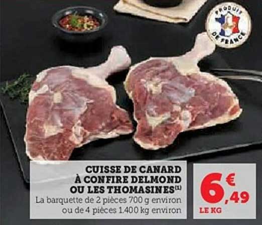 CUISSE DE CANARD À CONFIRE DELMOND OU LES THOMASINES