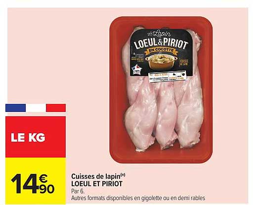 Cuisses de lapin LOEUL ET PIRIOT par 6