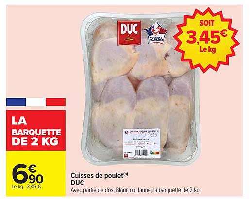 Cuisses de poulet DUC