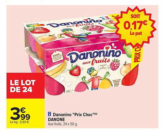 Danonino "Prix Choc" (24 pots)