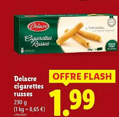 Delacre cigarettes russes