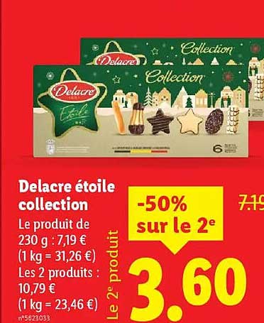 Delacre étoile collection
