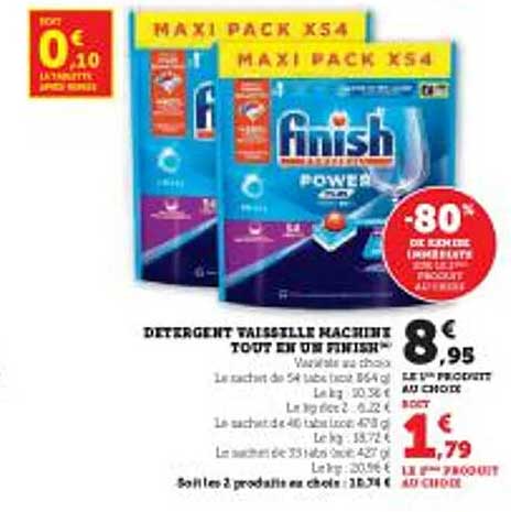 DÉTERGENT VAISSELLE MACHINE TOUT EN UN FINISH