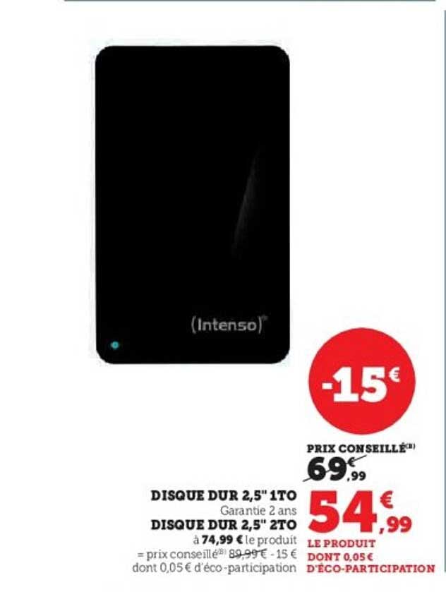 DISQUE DUR 2,5 '' 1 TO