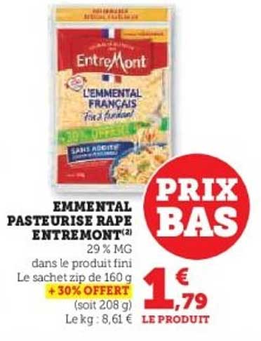 EMMENTAL PASTEURISE RAPE ENTREMONT