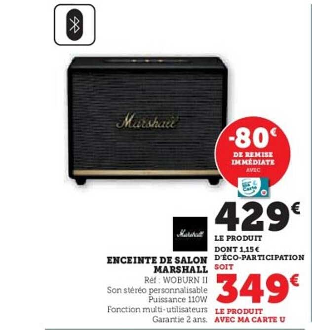 ENCEINTE DE SALON MARSHALL