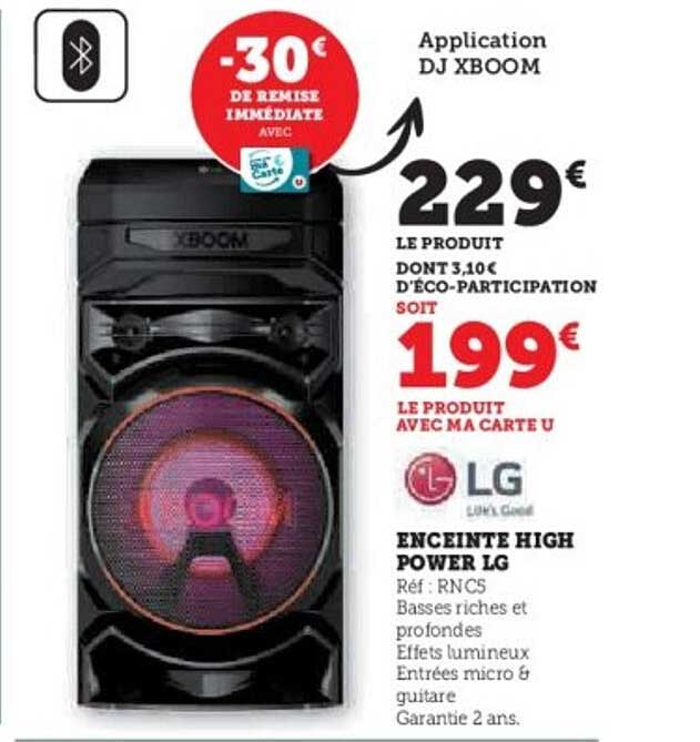 ENCEINTE HIGH POWER LG