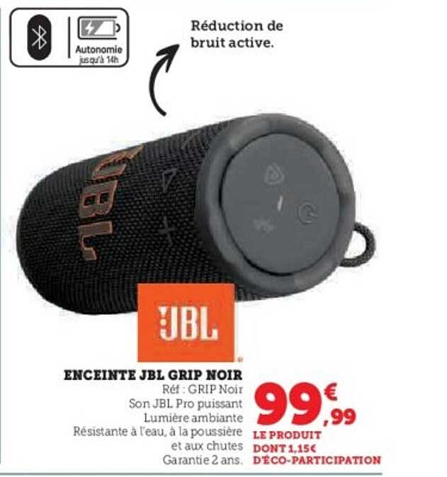 ENCEINTE JBL GRIP NOIR