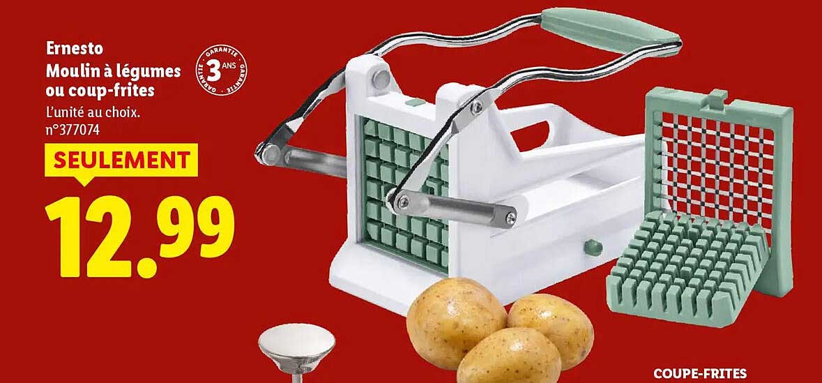 Ernesto Moulin à légumes ou coup-frites