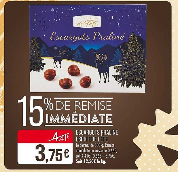 Escargots Pralinés Esprit de Fête