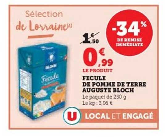 Féculé de pomme de terre Auguste Bloch