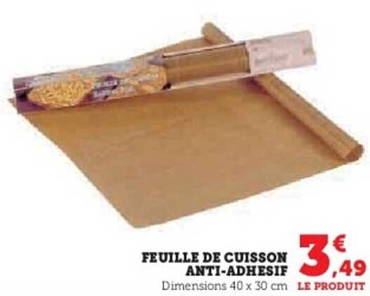 FEUILLE DE CUISSON ANTI-ADHÉSIF