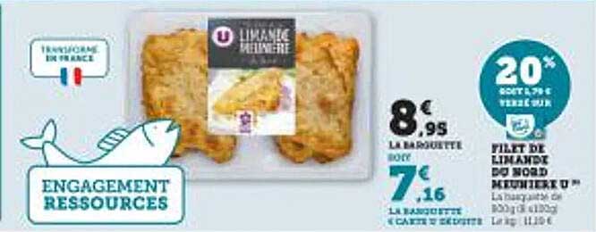 Filet de limande du Nord meunière U™