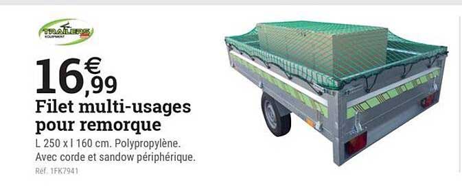Filet multi-usages pour remorque