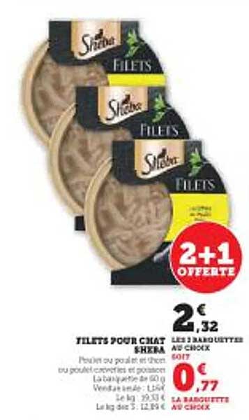 FILETS POUR CHAT SHEBA