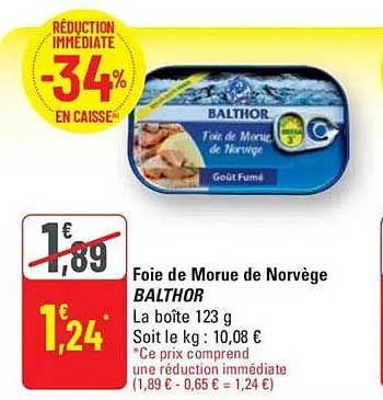 Foie de Morue de Norvège BALTHOR
