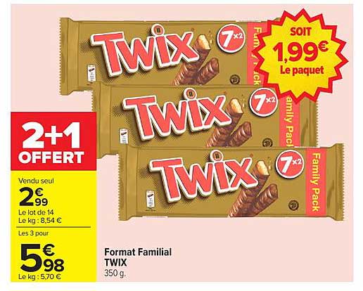 Format Familial TWIX