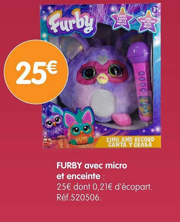 FURBY avec micro et enceinte