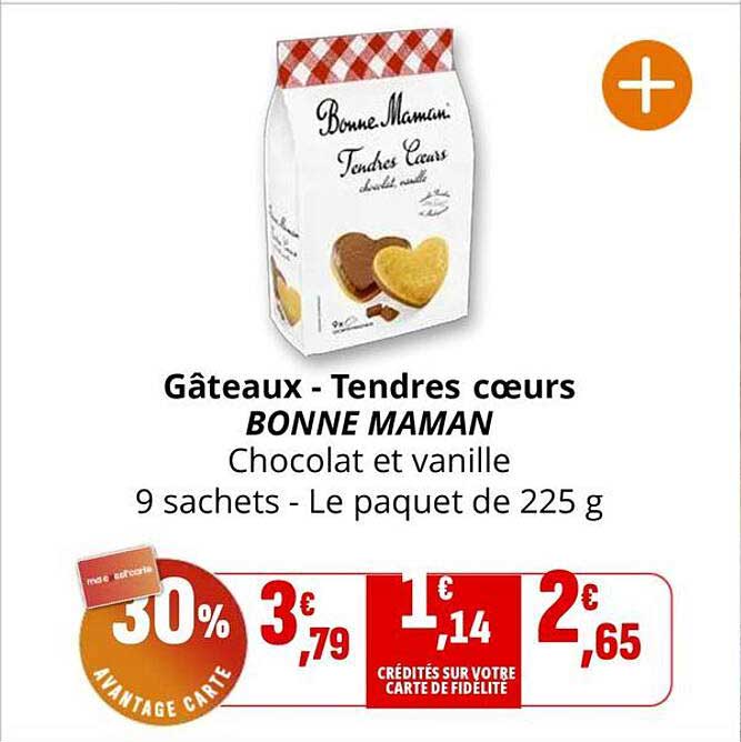 Gâteaux - Tendres cœurs BONNE MAMAN