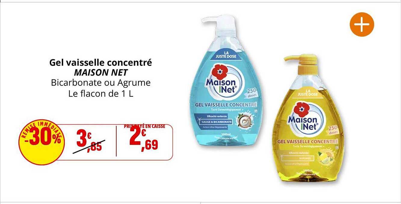 Gel vaisselle concentré MAISON NET