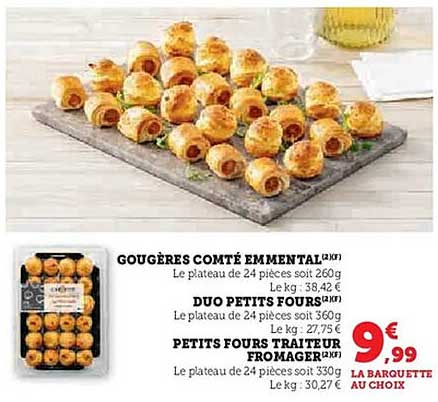 Gougères Comté Emmental
