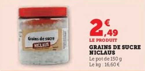 Grains de sucre Niclaus