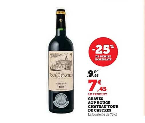 Graves AOP Rouge Château Tour de Castres