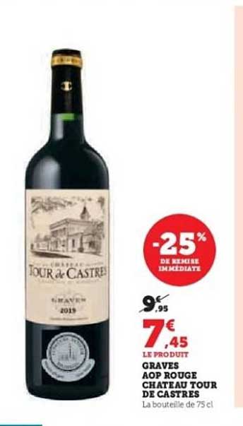 Graves AOP Rouge Château Tour de Castres