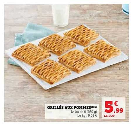 GRILLÉS AUX POMMES (2X1)