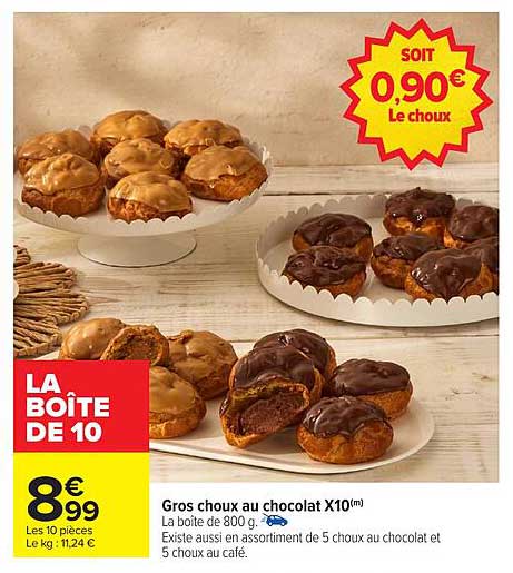 Gros choux au chocolat X10(m)