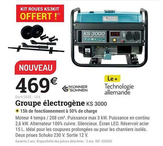 Groupe électrogène KS 3000