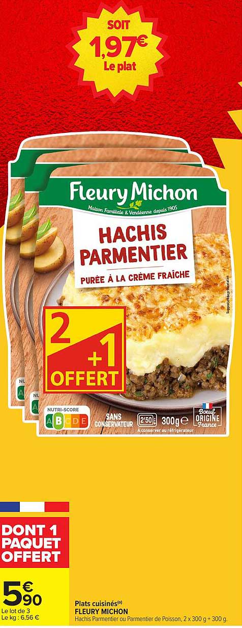 Hachis Parmentier Purée à la Crème Fraîche
