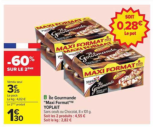 Île Gourmande "Maxi Format" YOPLAIT