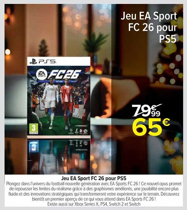 Jeu EA Sport FC 26 pour PS5