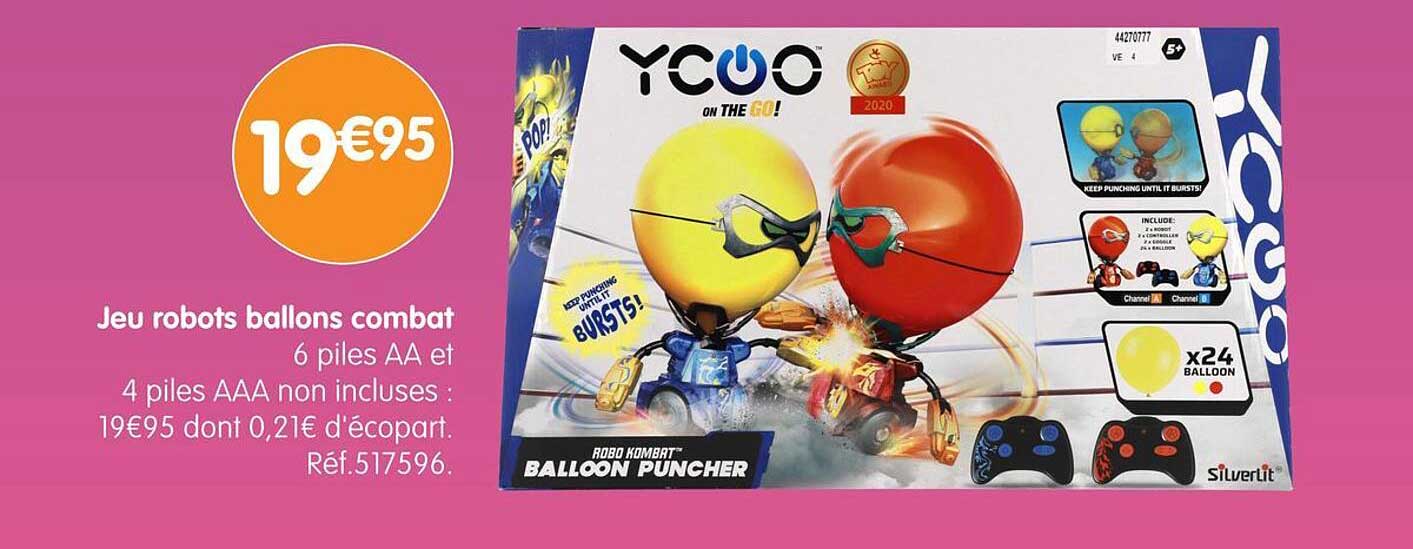 Jeu robots ballons combat