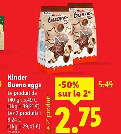 Kinder Bueno eggs