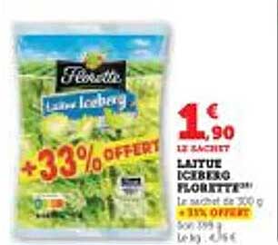 Laitue Iceberg Floribette
