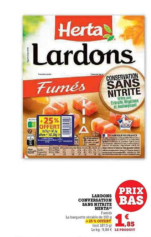 Lardons Fumés Herta